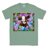 Sage easter cow eggs flowers daisys Classic Tee - Artiststas