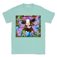 Seafoam easter cow eggs flowers daisys Classic Tee - Artiststas