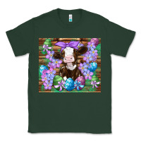 Sports Green easter cow eggs flowers daisys Classic Tee - Artiststas