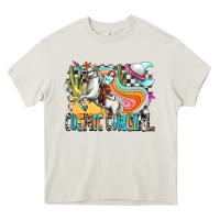 Cream cosmic cowgirl Heavy Core Tee - Zillion Design Studio