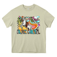 Mossy cosmic cowgirl Heavy Core Tee - Zillion Design Studio