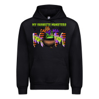 Black my favorite monsters calls me mom Urban Hoodie - CowGirlArtShop