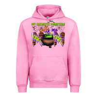 Fuchsia Pink my favorite monsters calls me mom Urban Hoodie - CowGirlArtShop