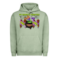 Pigment Oil Green my favorite monsters calls me mom Urban Hoodie - CowGirlArtShop