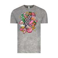Cloud Rock pink christmas lightning bolt Vintage Tee - AdoDesignShop