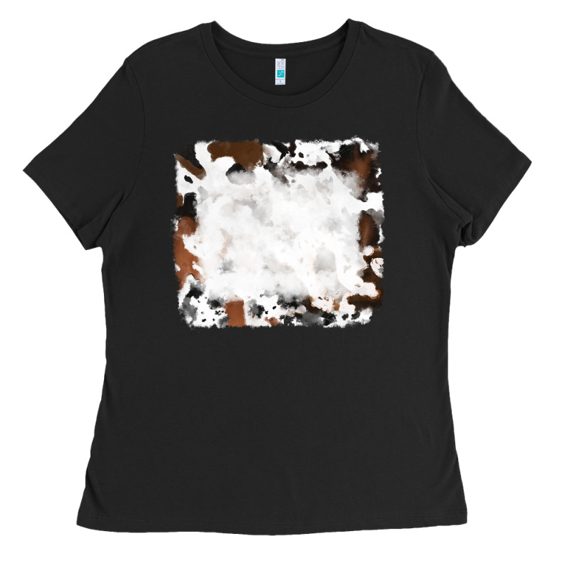 Black And Brown Cowhide Ladies Tee by RanaPortraitStore | Teevron