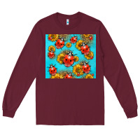 Burgundy Western Sunflowers Ladybug Long Sleeve Tee - LillyAllenDesigns
