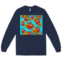 Navy Western Sunflowers Ladybug Long Sleeve Tee - LillyAllenDesigns