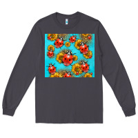 Smoke Western Sunflowers Ladybug Long Sleeve Tee - LillyAllenDesigns