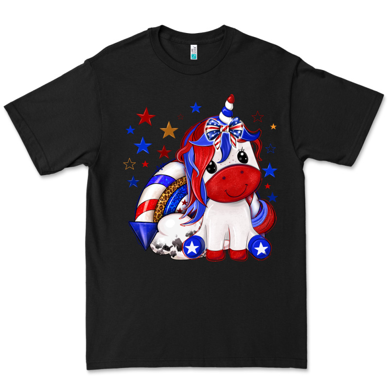 4th Of July American Unicorn Premium Tee by texasbilliewilder | Teevron