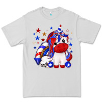 Dove Grey 4th of july american unicorn Premium Tee - texasbilliewilder