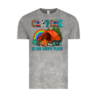 Cloud Rock camping is my happy  place Vintage Tee - AdoDesignShop