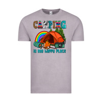 Vintage Zinc camping is my happy  place Vintage Tee - AdoDesignShop