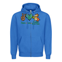 True Royal Peace love pumpkin spice latte Zipper Hoodie - NancyCooperArtShop