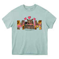 Arona Mom Bear With Sunflowers Heavy Core Tee - RanaPortraitStore