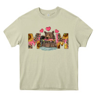 Mossy Mom Bear With Sunflowers Heavy Core Tee - RanaPortraitStore
