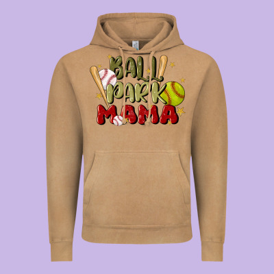 Ballpark Mama Vintage Hoodie Designed By Jahusdesignshop