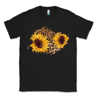 Black sunflower leopard patch Classic Tee - AdoDesignShop