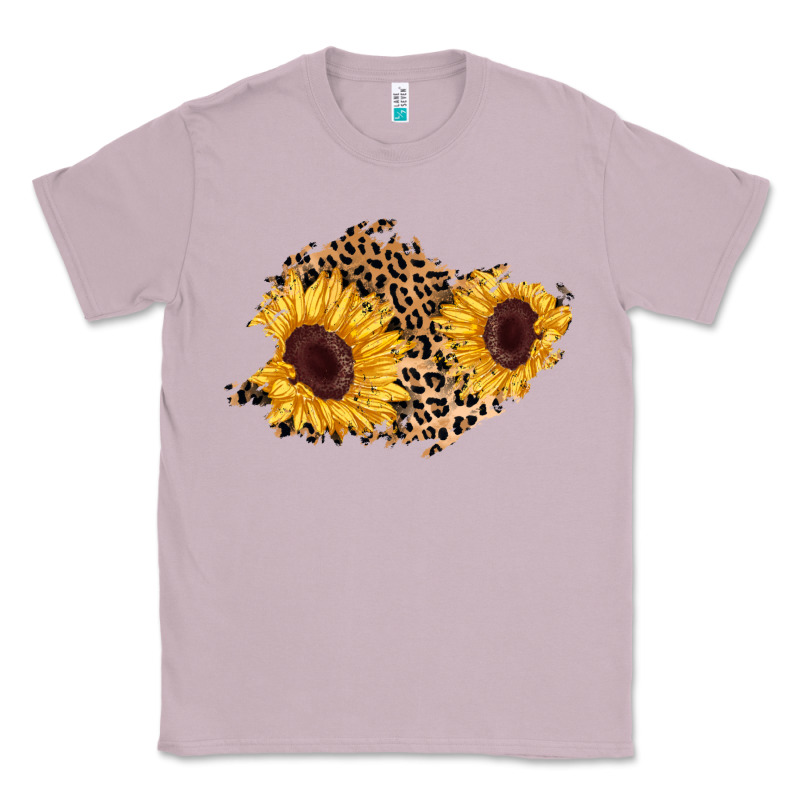 Sunflower Leopard Patch Classic Tee by AdoDesignShop | Teevron