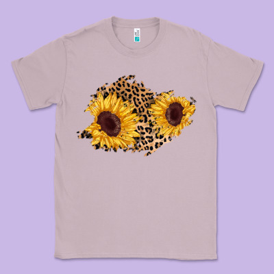 Sunflower Leopard Patch Classic Tee Designed By Adodesignshop