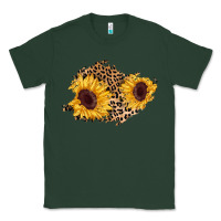 Sports Green sunflower leopard patch Classic Tee - AdoDesignShop