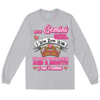 Moon Dust As A Gemini Girl I Was Born With My Heart On My Sleeve And A Mouth Long Sleeve Tee - Jasminsmagicworld