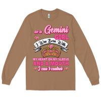 Toasted Coconut As A Gemini Girl I Was Born With My Heart On My Sleeve And A Mouth Long Sleeve Tee - Jasminsmagicworld