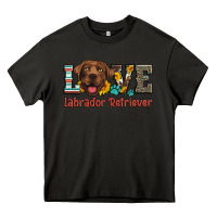 Asphalt love labrador retriever Heavy Core Tee - Artiststas