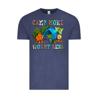 Vintage Denim camp more worry less Vintage Tee - AdoDesignShop