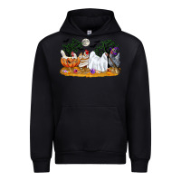 Black halloween chicken Urban Hoodie - CowGirlArtShop