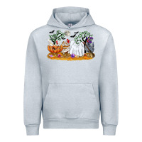 Heather Grey halloween chicken Urban Hoodie - CowGirlArtShop