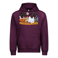 Mauve Wine halloween chicken Urban Hoodie - CowGirlArtShop