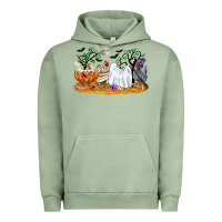 Pigment Oil Green halloween chicken Urban Hoodie - CowGirlArtShop