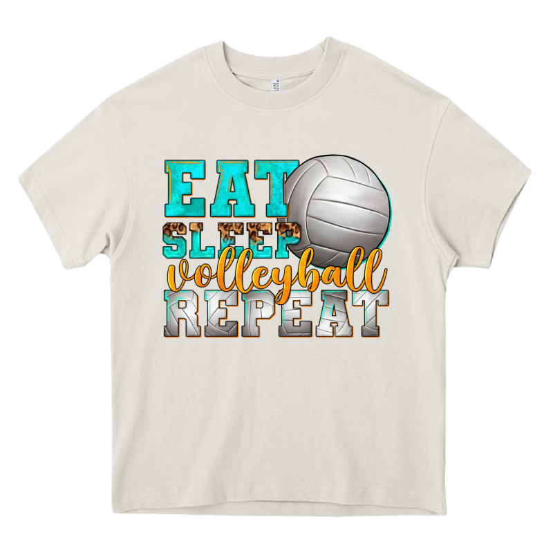 Eat Sleep Volleyball Repeat Heavy Core Tee by texasbilliewilder | Teevron