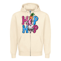 Sandshell Easter hip hop gnome Zipper Hoodie - NancyCooperArtShop