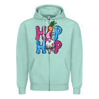 Seafoam Easter hip hop gnome Zipper Hoodie - NancyCooperArtShop