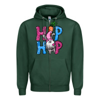 Sports Green Easter hip hop gnome Zipper Hoodie - NancyCooperArtShop