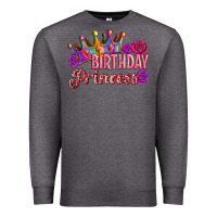 Charcoal Heather birthday princess Premium Sweatshirt - Artiststas