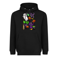 Black cute ghost Heavyweight Hoodie - LillyAllenDesigns