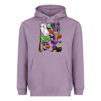 Lavender cute ghost Heavyweight Hoodie - LillyAllenDesigns