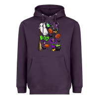 Plum cute ghost Heavyweight Hoodie - LillyAllenDesigns