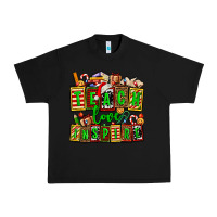 Black teach love inspire with Christmas and teacher elements Urban Heavy Tee - AdoDesignShop