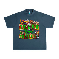 Midnight Navy teach love inspire with Christmas and teacher elements Urban Heavy Tee - AdoDesignShop