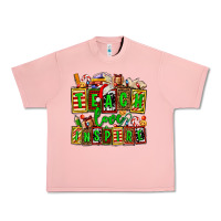 Salmon teach love inspire with Christmas and teacher elements Urban Heavy Tee - AdoDesignShop