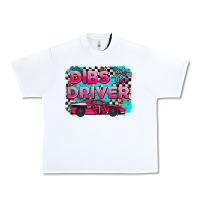 White dibs on the driver background Urban Heavy Tee - AdoDesignShop