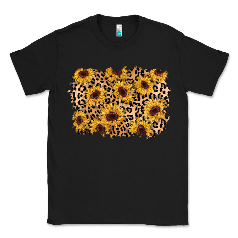 Sunflower Leopard Background Classic Tee by AdoDesignShop | Teevron