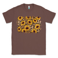 Chestnut sunflower leopard background Classic Tee - AdoDesignShop