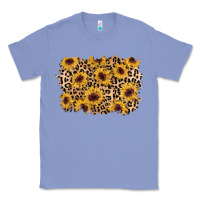 Colony Blue sunflower leopard background Classic Tee - AdoDesignShop