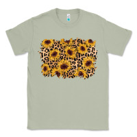 Matcha sunflower leopard background Classic Tee - AdoDesignShop