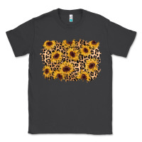 Smoke sunflower leopard background Classic Tee - AdoDesignShop